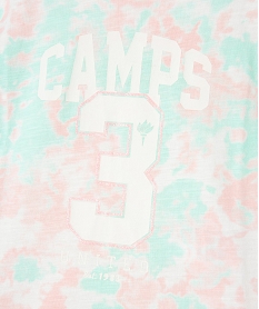 tee-shirt fille a manches courtes avec revers cousus - camps united multicolore tee-shirtsD578901_2