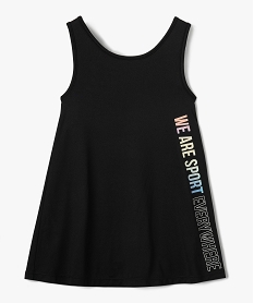 GEMO Robe fille avec combishort intégré en microfibre noir standard