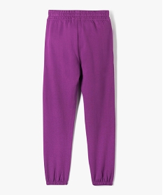 jogging fille en molleton doux violet pantalonsD583901_3