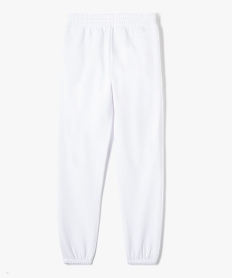 jogging fille en molleton doux blanc pantalonsD584001_3