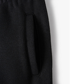 pantalon de sport fille en molleton a poches laterales noir pantalonsD584301_3
