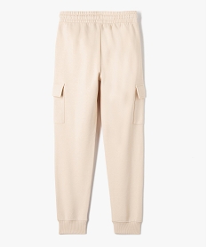 pantalon de sport en maille molletonnee fille beige pantalonsD584401_4