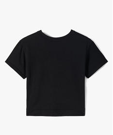 tee-shirt fille a manches courtes avec motif rock - acdc noirD592601_3