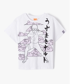 GEMO Tee-shirt fille ample imprimé - Naruto Blanc
