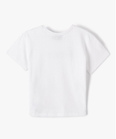 tee-shirt fille ample imprime plume - dragon ball blanc tee-shirtsD593301_3