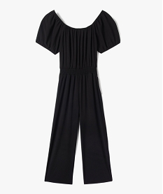 GEMO Combinaison fille fluide à col Bardot noir standard