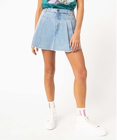 jupe short femme en jean - camps united bleu jupes en jeanD597101_1