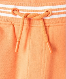 bermuda en coton avec ceinture bord-cote garcon orangeD597501_2