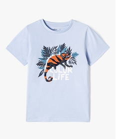 tee-shirt garcon avec motif en sequins reversibles bleuD598001_1