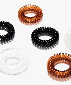 elastiques cheveux femme en spirale (lot de 6) multicolore accessoires cheveuxD600701_2