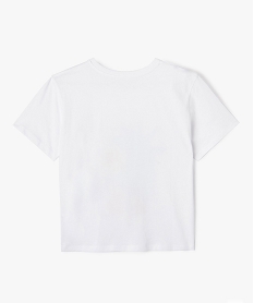 tee-shirt fille a motifs  sunset  coupe ample blanc tee-shirtsD601401_3