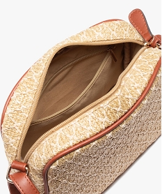 sac bandouliere femme compact en paille tressee beige sacs bandouliereD605001_3