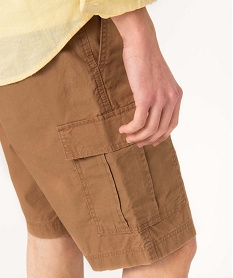 bermuda cargo en toile homme beigeD605301_2