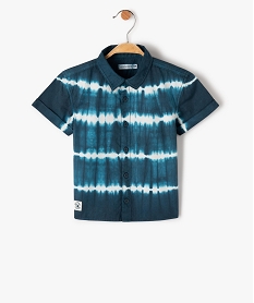 GEMO Chemise bébé garçon à manches courtes tie-and-dye - LuluCastagnette bleu standard