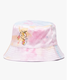 chapeau fille forme bob multicolore reversible multicoloreD607901_1