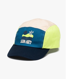 GEMO Casquette multicolore avec motif estival garçon Vert