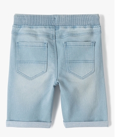 bermuda en denim avec ceinture en bord-cote garcon blanc chineD613201_3