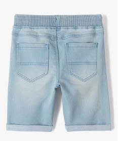 bermuda en denim avec ceinture en bord-cote garcon blanc chineD613201_4