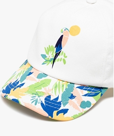 casquette fille imprime tropical rose chineD615301_2