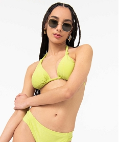 haut de maillot de bain femme forme triangle vert haut de maillots de bainD616301_1