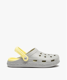SANS GENRE KAKI SABOT GRIS / JAUNE:30833210009-Synthetique/Synthetique/Synthetique/Non double/