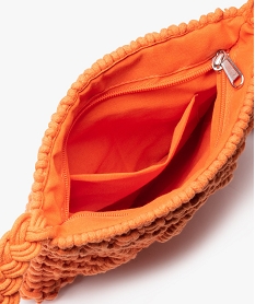 sac bandouliere femme en maille tressee orange standard sacs bandouliereD618001_3