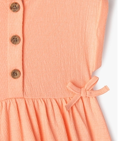 robe bebe fille avec haut boutonne et jupe large orangeD619201_2