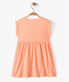 robe bebe fille avec haut boutonne et jupe large orangeD619201_3