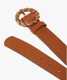 ceinture femme avec boucle ronde torsadee decorative orangeD622901_2