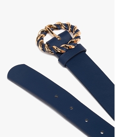 ceinture femme avec boucle ronde torsadee decorative bleuD623001_2