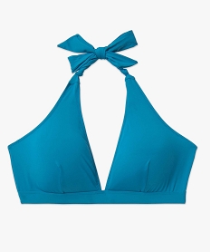 haut de maillot de bain femme grande taille forme triangle bleuD629901_4