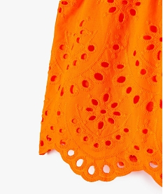 short fille en broderie anglaise orange shortsD641201_2