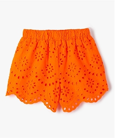 short fille en broderie anglaise orange shortsD641201_3