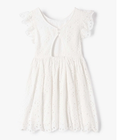 robe fille en broderie anglaise a manches courtes beigeD641301_3