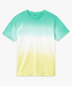 tee-shirt homme a manches courtes tie-and-dye coloris unique vert tee-shirtsD643501_4
