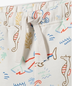 bermuda bebe garcon en maille a motifs marins blancD643601_2
