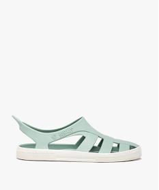 GEMO Sandales de plage fille extra souples - Boatilus vert standard
