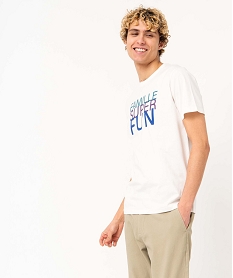 MULE VERT TEE-SHIRT BLANC:40179541837-Coton////