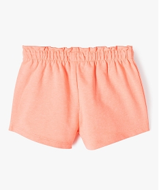 short avec taille elastique froncee bebe fille orange shortsD645101_3