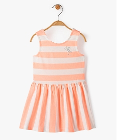 robe bebe fille a rayures a bretelles rose robesD646101_1