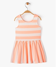 robe bebe fille a rayures a bretelles rose robesD646101_3