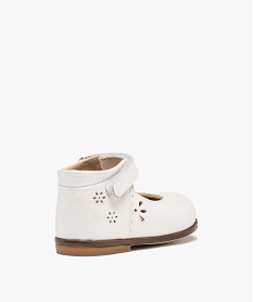 babies premiers pas bebe fille dessus cuir uni – na! blanc ballerines et babiesD647501_4