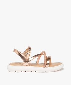 SANDALE KAKI SANS GENRE ROSE NACRE:30143310319-Synthetique/Synthetique/Elastomere/Synthetique/