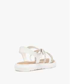sandales fille unies a brides strass blancD648401_4