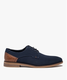 derbies homme dessus textile uni bleuD650301_1