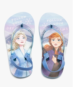tongs fille a brides transparentes - reine des neiges bleuD650801_4
