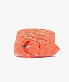 ceinture femme fantaisie en elastique tresse orangeD651001_1