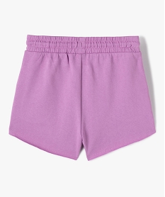 short fille en maille avec ceinture elastique violet shortsD652801_3