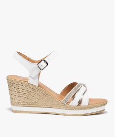 SANS GENRE GOLD SANDALE BLANC:30383320256-Cuir agneau/Cuir vachette/Elastomere/Synthetique/