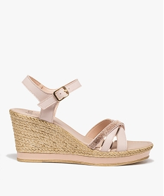 MULE GRIS/CAMOUFLAGE SANDALE ROSE:30383320269-Cuir agneau/Cuir vachette/Elastomere/Synthetique/